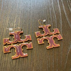 Tory Burch Transparent Drop Earrings